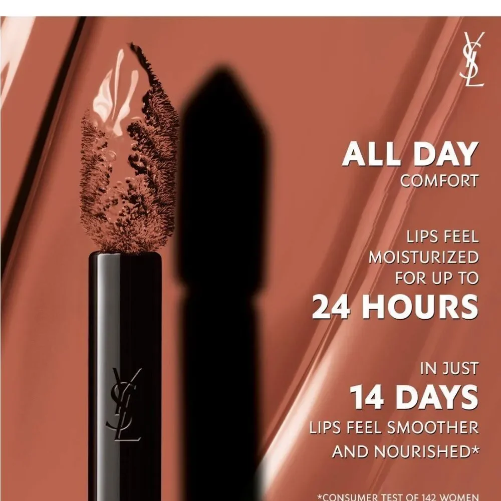 YSL NEW The Inks Vinyl Cream High Shine Lip Stain in 611 Mauve Provocation